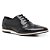 Sapato Casual Preto Brogue Masculino Couro Legítimo - Imagem 1